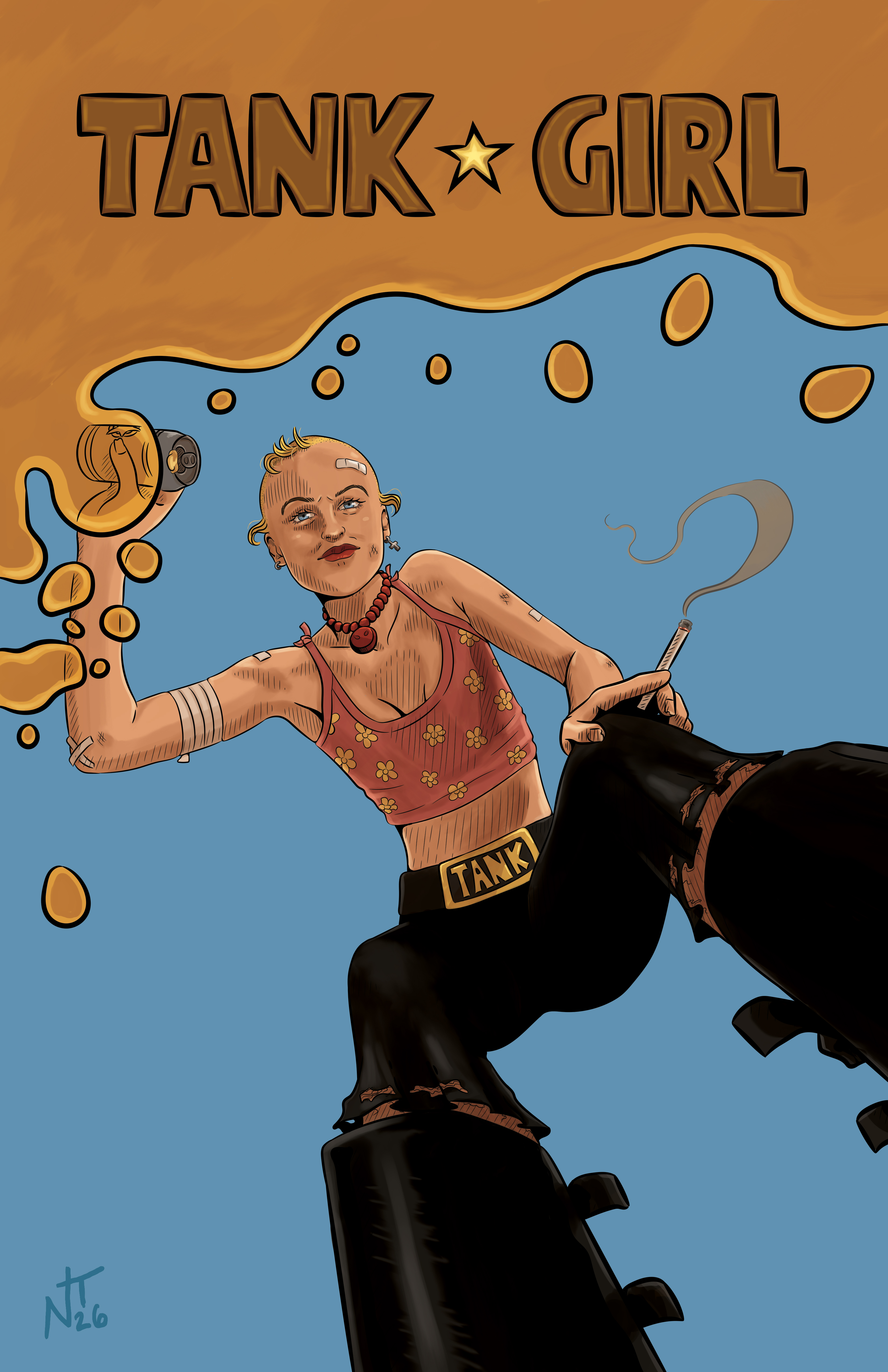 Tank Girl Original Comic Cover